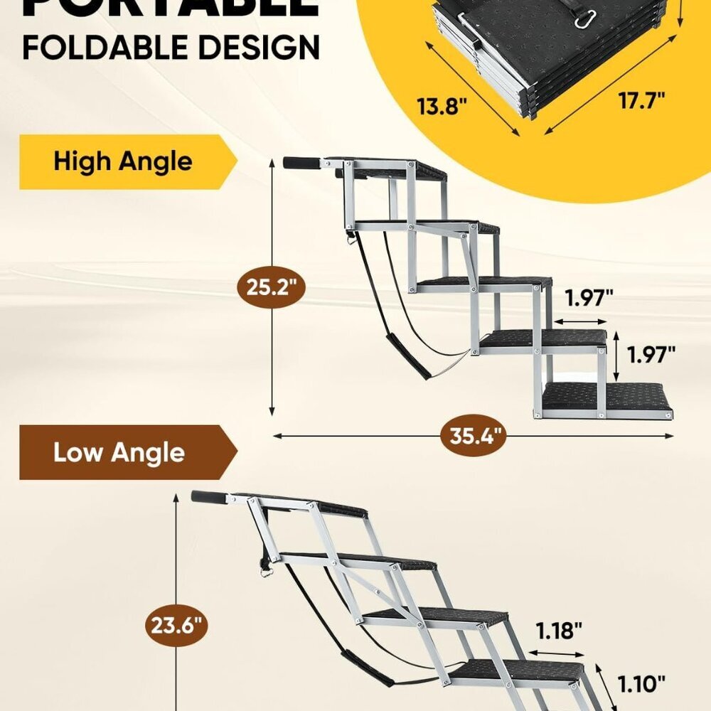 Saker Foldable Dog Ramp for Cars - Picture 7 of 8
